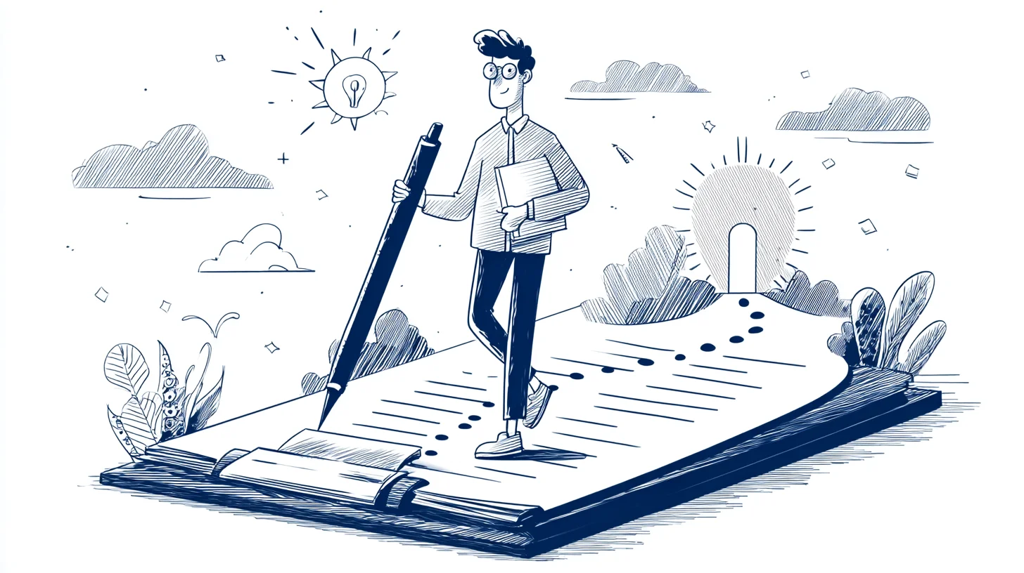 Person confidently signing a loan application document